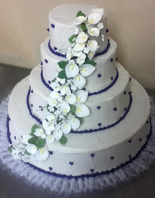 Purple Polka Dot Cake